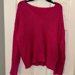 Hot pink sweater